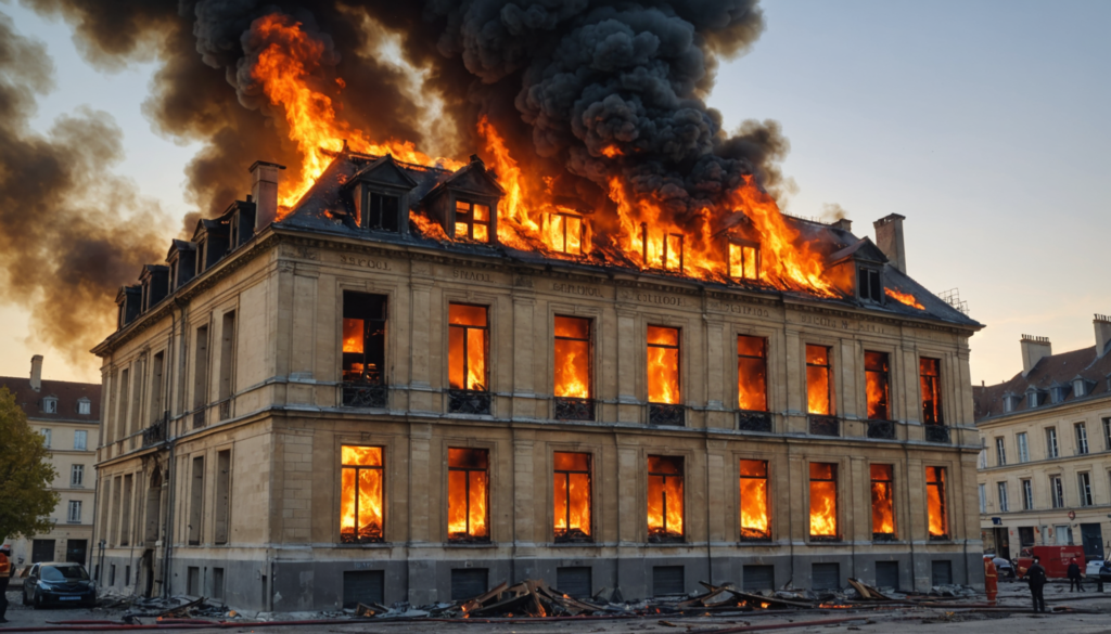 un incendie criminel dévastateur détruit le bâtiment principal d'un collège à dijon, laissant 490 élèves dans l'incertitude quant à leur avenir scolaire.