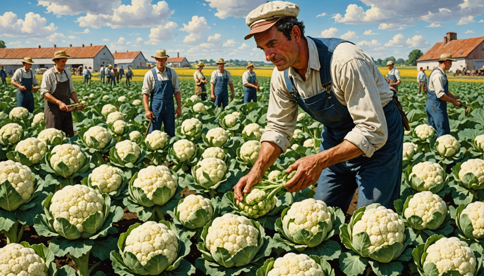 les champs regorgent de choux-fleurs français : la grande distribution et les producteurs encouragent les français à choisir ce légume local, abordable et en pleine abondance.